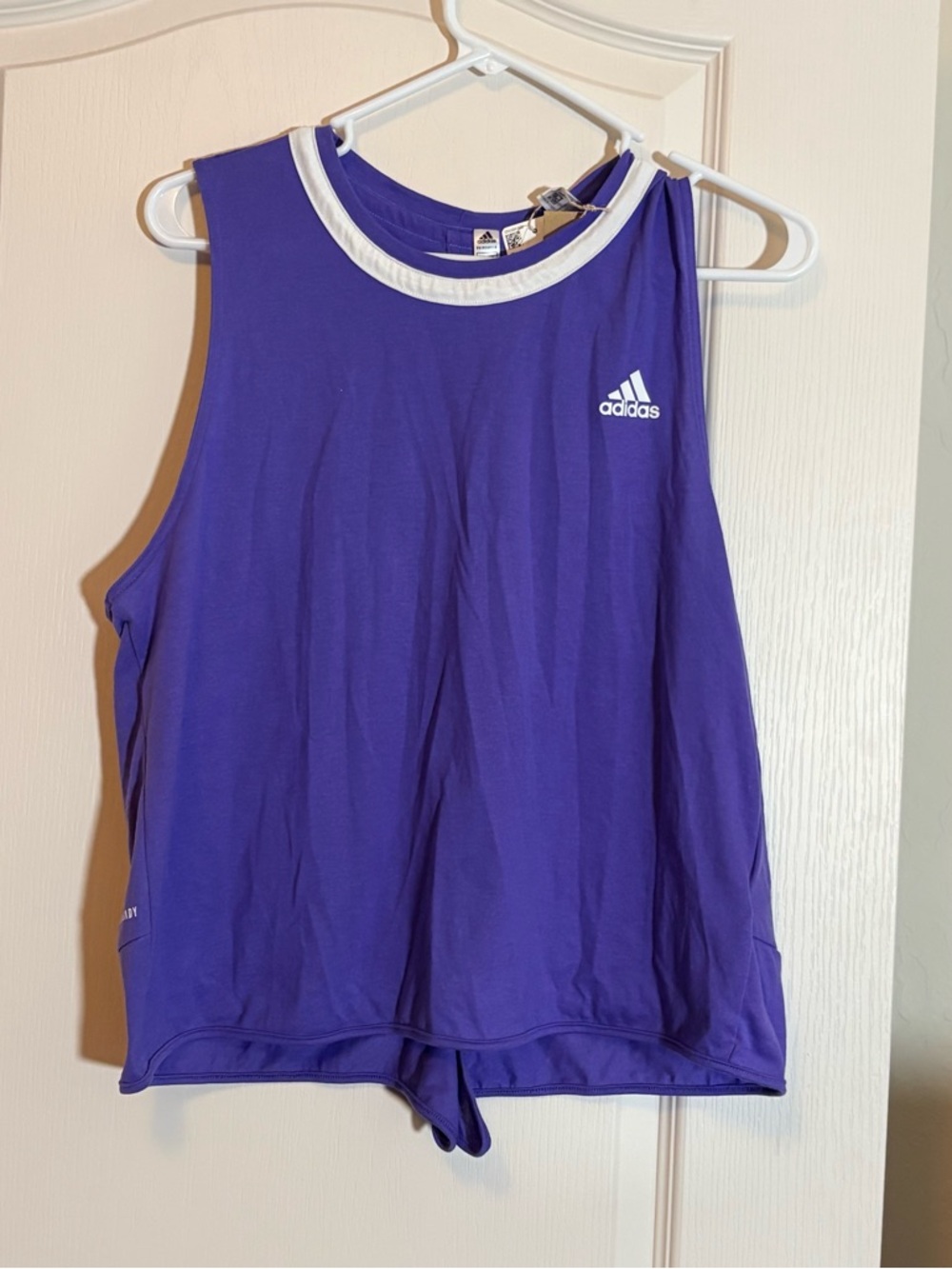 Adidas Women's Club Knotted Tennis Tank Top. New With Tags. Purple. SZ XL